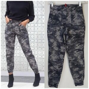 Spanx Stretch Twill Cargo Jogger Pants Grey‎ Size Medium